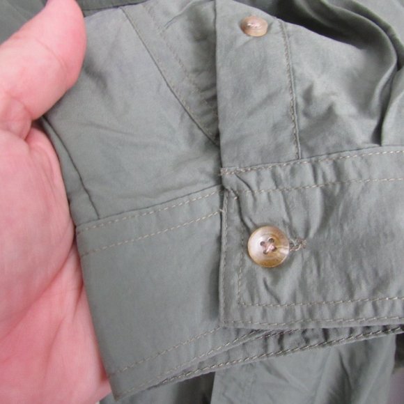 Ducks Unlimited Men's Shirt XXL Olive Green Vented Fishing Hunting Long Sleeve - Picture 8 of 16